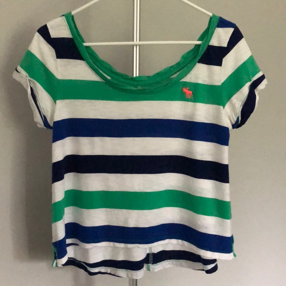 Abercrombie & Fitch Striped Abercrombie & Fitch Extra Small XS T Shirt